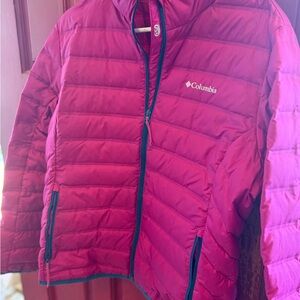 Columbia Fuchsia Down Jacket